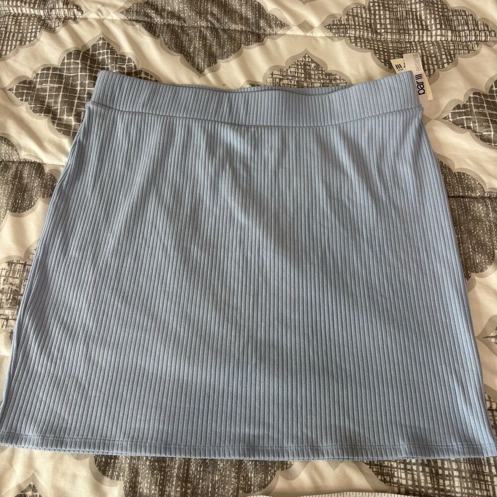 Bar III Essentials Light Blue Midi Straight Pencil Skirt Women's 2x NEW